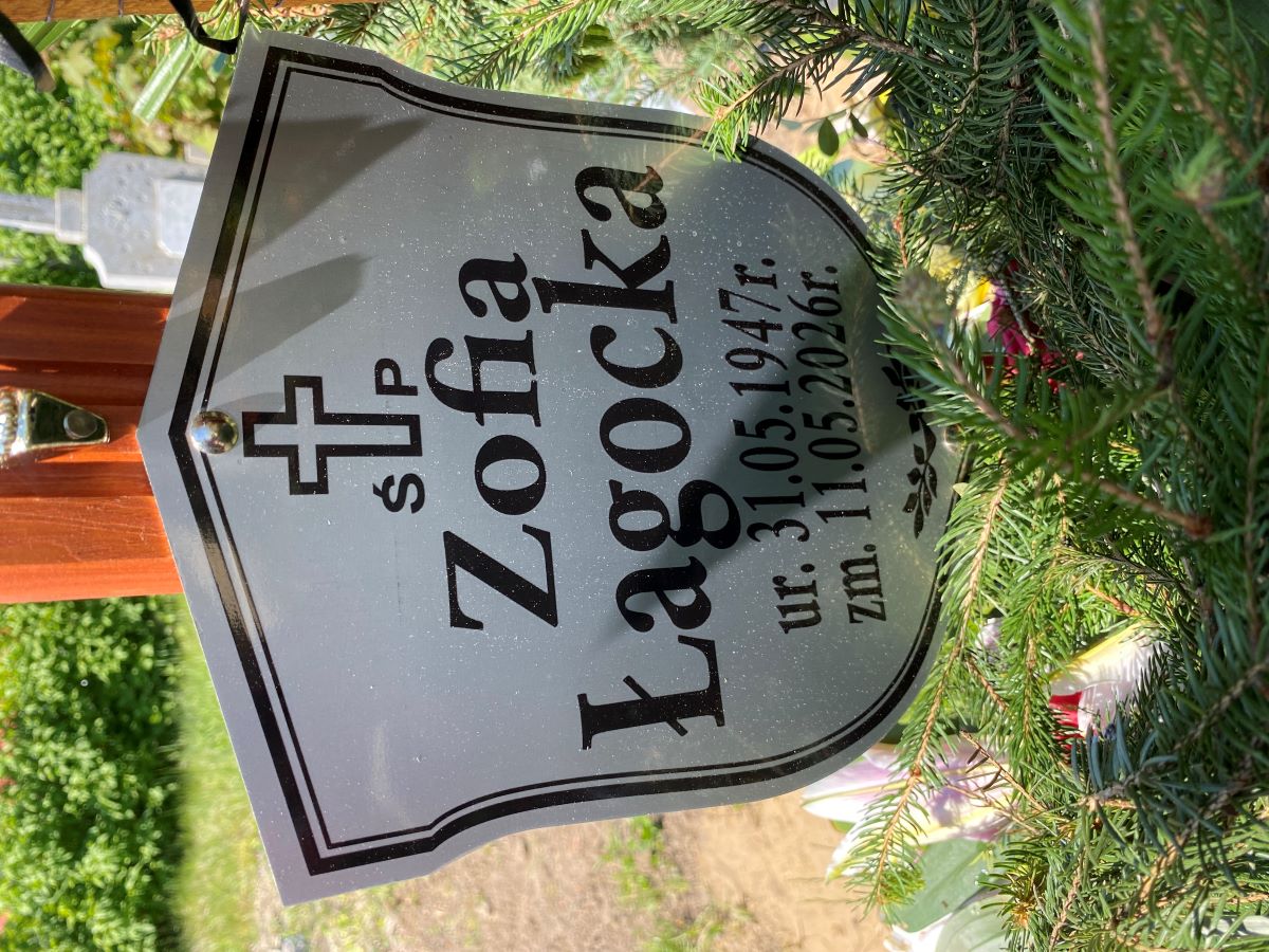 Grób Zofia Łagocka